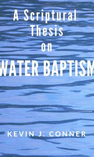 Water Baptism Thesis