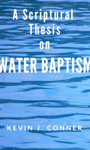 Water Baptism Thesis